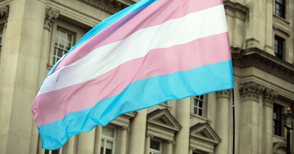 This article is about a new gender recognition law passed in Finland. In the photo, a trans flag waving.
