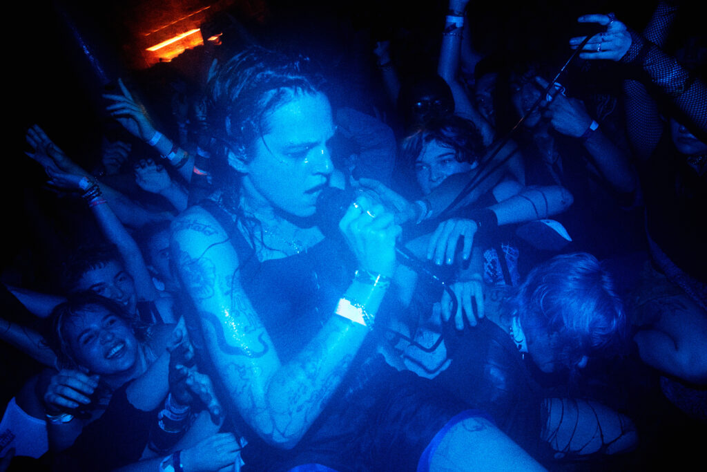 Queer group Deli Girls performing.