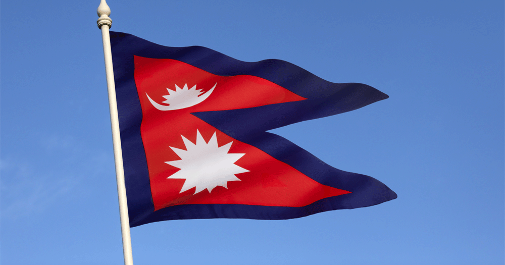 Flag of Nepal, where the Supreme Court ordered that same-sex marriage be recognised.