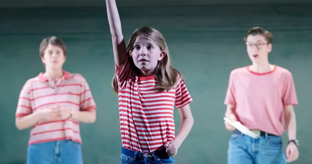 Children performers in the Gate Theatre production of Fun Home
