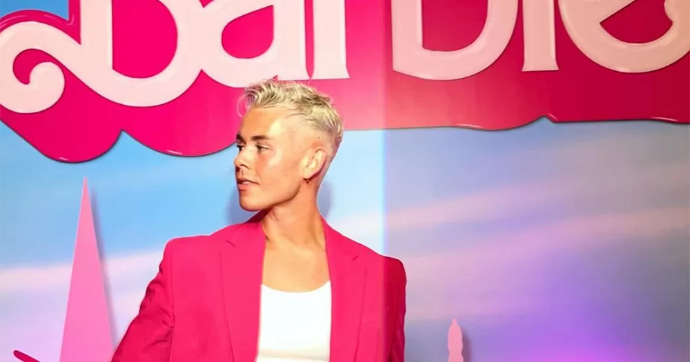 Irish dancer Adam Fogarty at the premiere of Barbie.