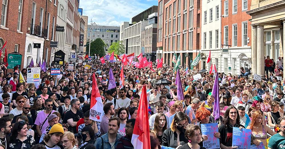 Crowd of over 3,000 gathers for Trans Pride Dublin 2023