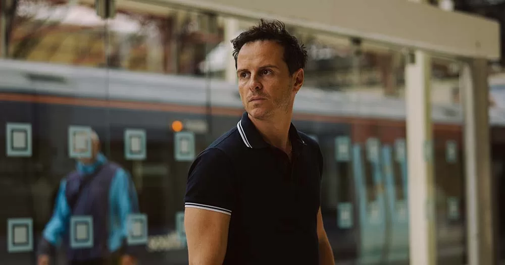 Photograph of Andrew Scott looking over his shoulder, he recently talked about the impact of the Barbie movie.