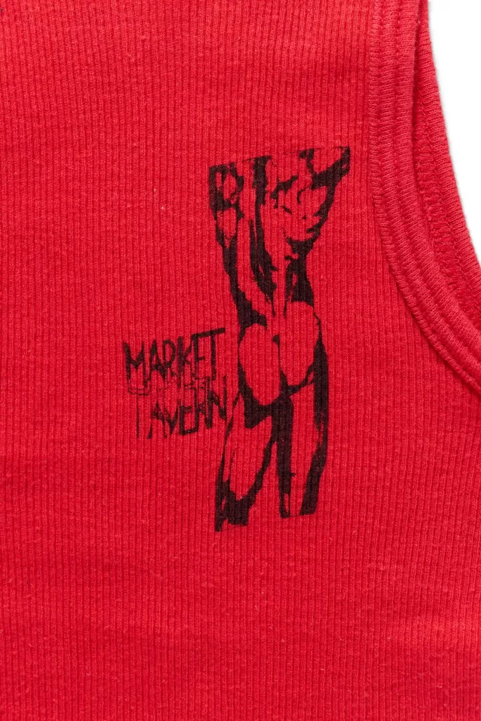 Freddie Mercury's red ribbed tank top from the Market Tavern