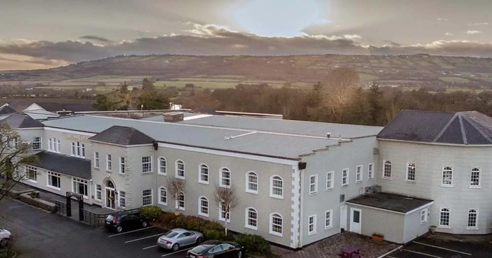 Photograph of the Woodford Dolmen hotel in Carlow, a digital protest is being held against this hotel for allowing an anti-trans group to use the hotel as their venue.