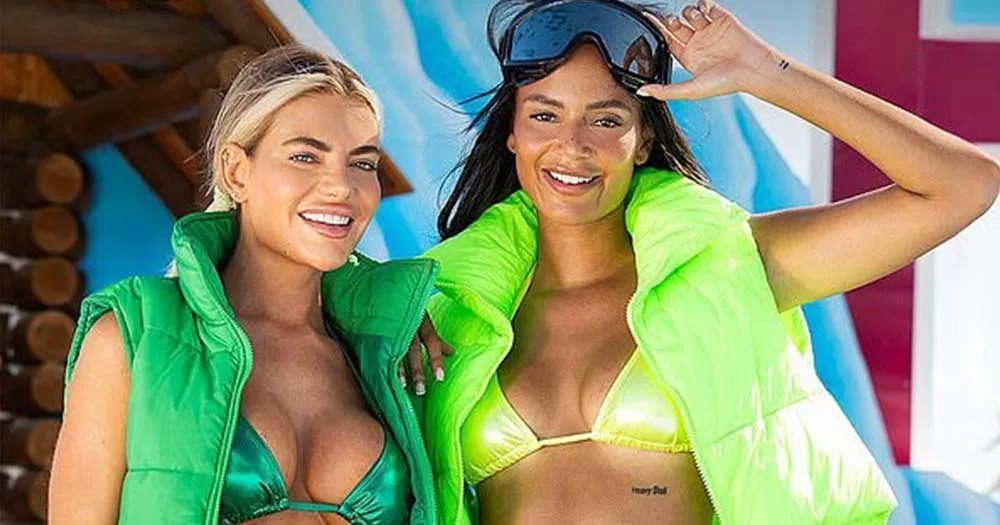 Photo of fan favourites Kyra Green and Megan Barton-Hanson from Love Island who are in the show's second same-sex relationship