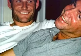 This image shows Andy Cramer (right) and his husband Al Farmer (left).
