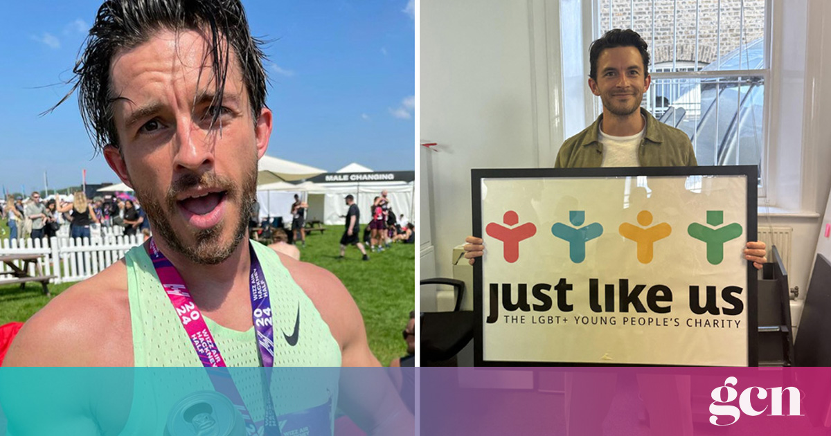 Gay actor Jonathan Bailey runs half marathon raising thousands for ...