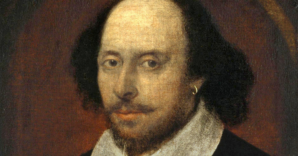 A painted portrait of William Shakespeare, who some historians believe might have been queer.
