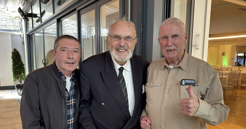 Founding members of the Irish Gay Rights movement, David Norris and Clem Clancy at the IGRM 50 event.