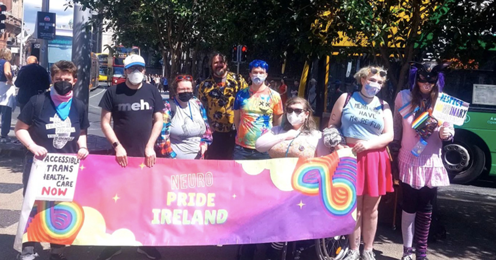 Neuro Pride Ireland marching in this year's Pride parade. The group is hosting a Neuro Joy Day in Dublin this month, celebrating neurodivergent talent.