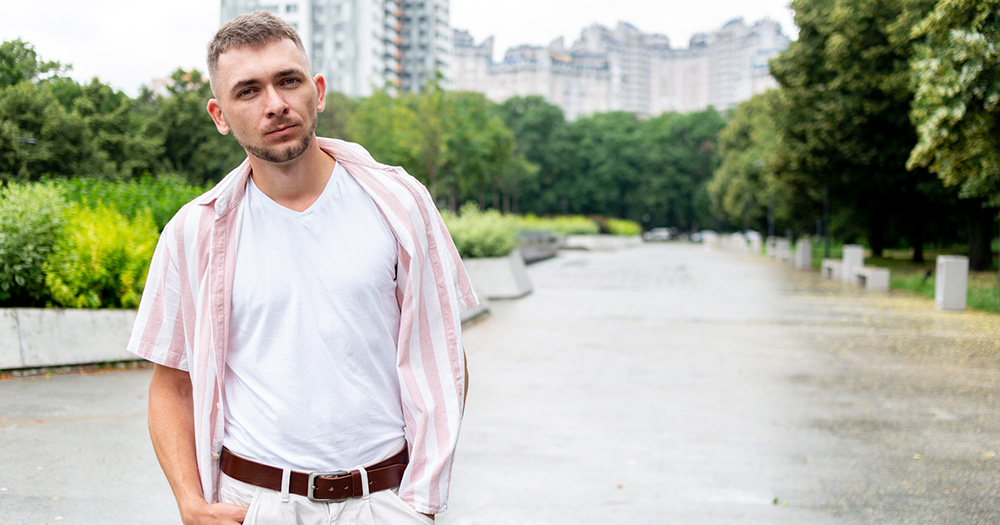 Photography of a gay man in Odesa from Elska magazine.