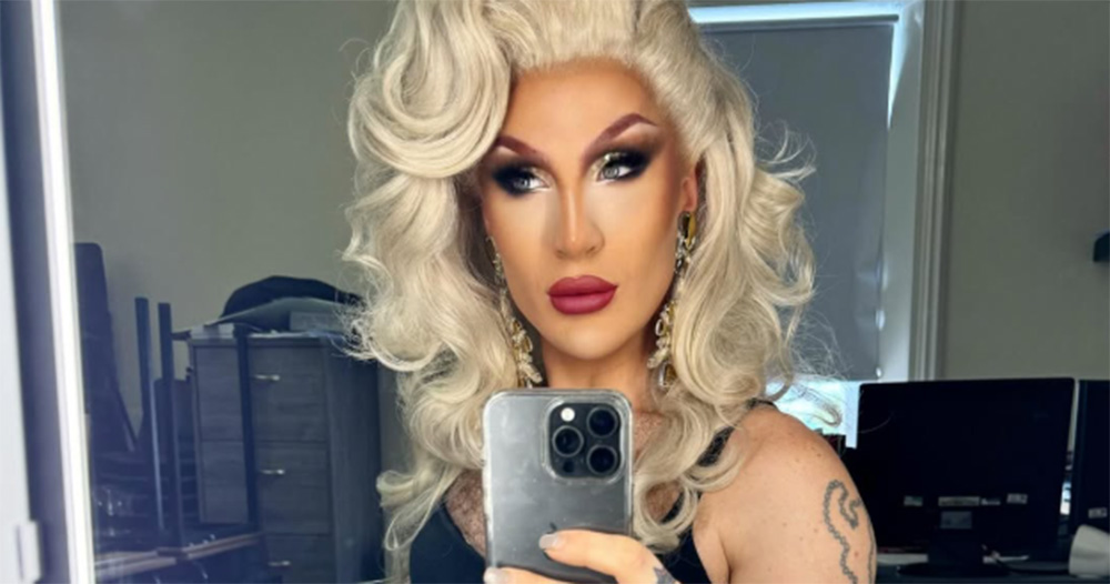 A selfie taken by late drag performer The Vivienne.