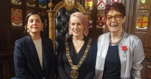 Image of Céline Pace, Emma Blain and Ailbhe Smyth.