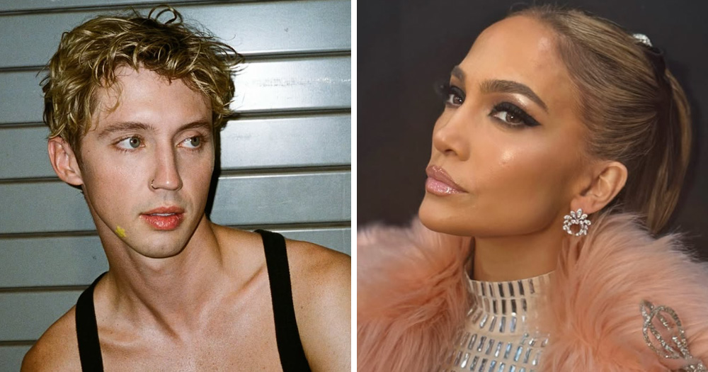 Split screen of WorldPride 2025 headliners Troye Sivan and Jennifer Lopez.