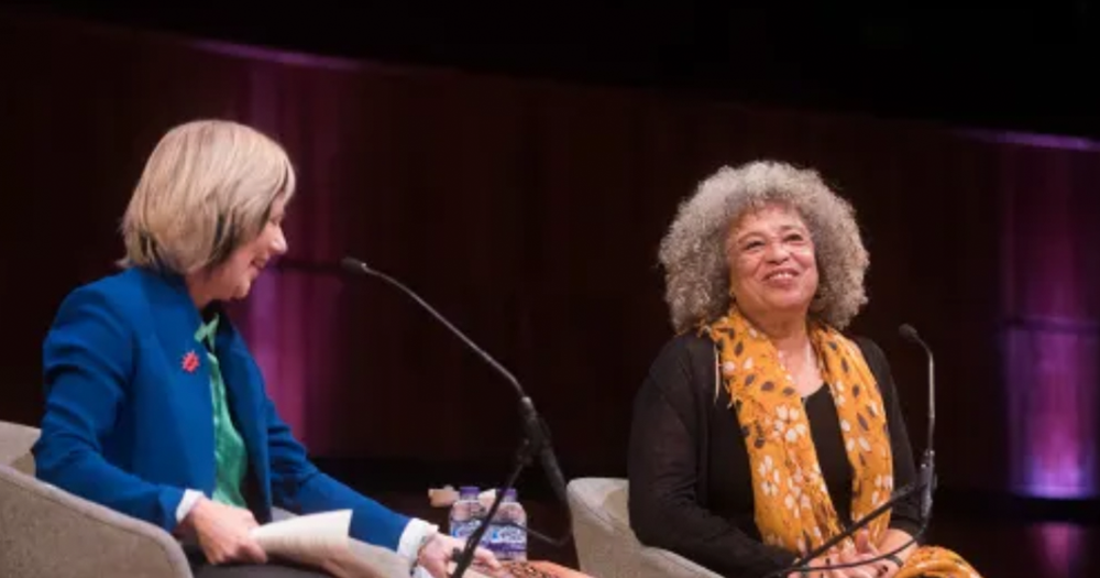 Angela Davis and WOW CEO and founder Jude Kelly