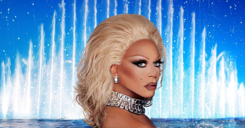 This article is about the cast of All Stars 10. In the photo, Ru Paul looking at the camera in front of a blue screen.