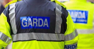 This article is about hate crimes recorded in Ireland in 2024. In the photo, the back of a garda in uniform.