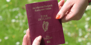 Image shows an Irish Passport - In a landmark legal victory, two mothers from separate same-sex families have won their High Court cases against the Irish State.