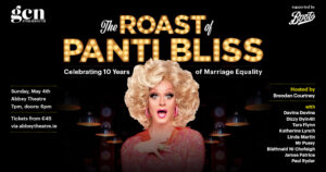 A promotional poster for The Roast of Panti Bliss.