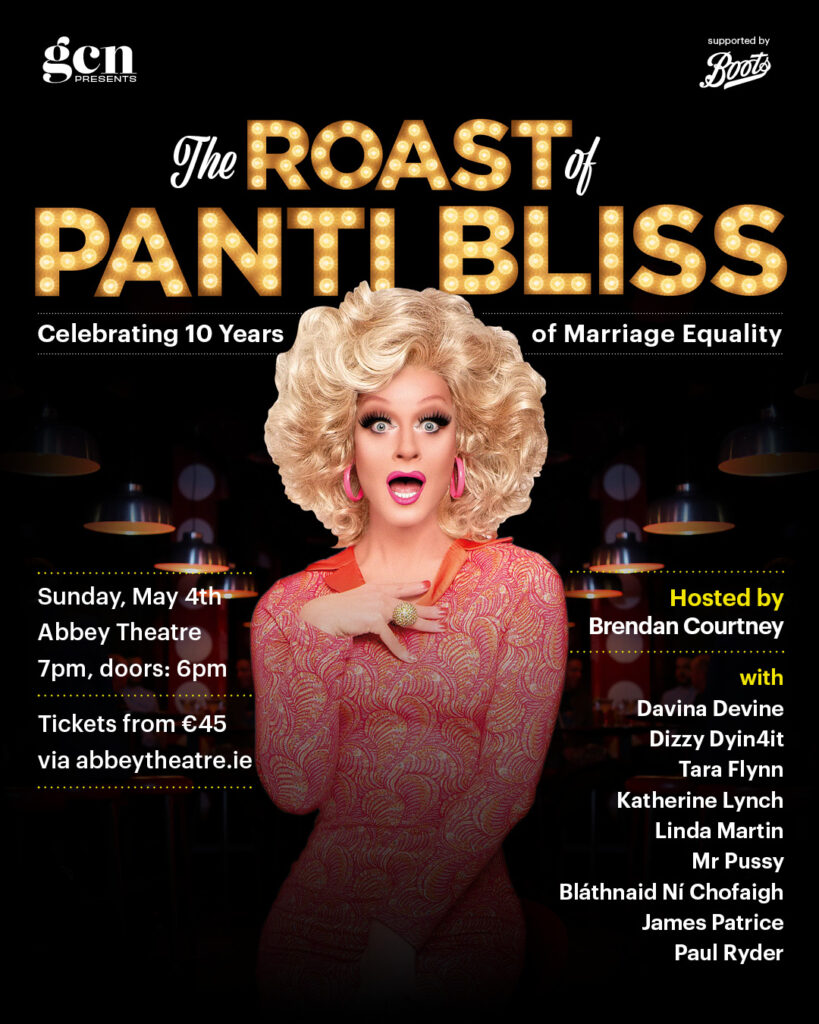 Promotional poster for The Roast of Panti Bliss.