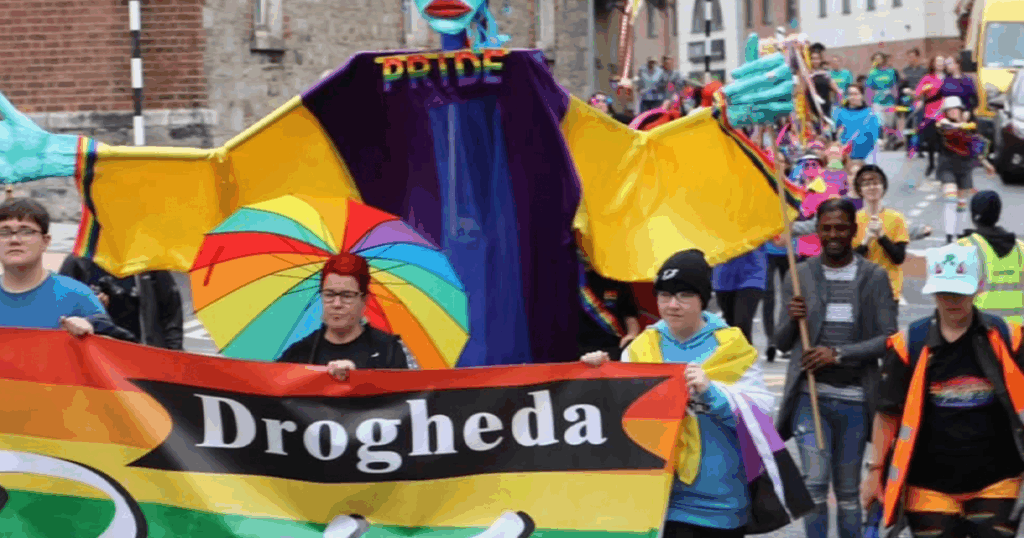 Image shows Drogheda Pride which is back for 2025 with another fabulous year, bursting with colour, unity, and celebration.