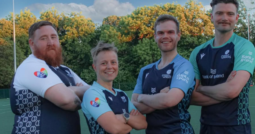 Image shows captains of Emerald Warriors teams who are travelling to Norway to compete in the International Gay Rugby Tournament.