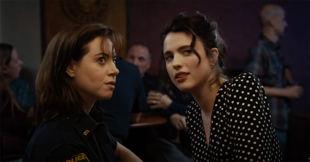 Aubrey Plaza and Margaret Qualley in the trailer for Honey Don't!