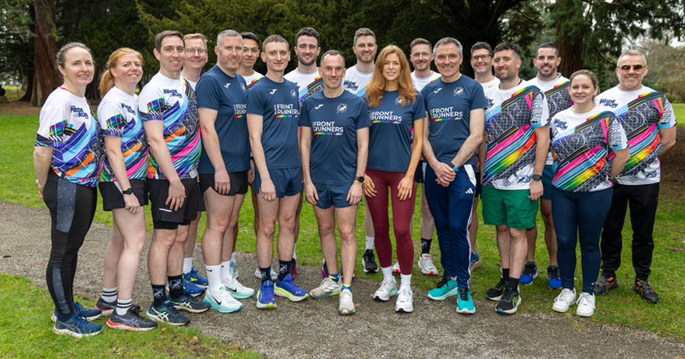 Photo of members of Dublin Front Runners posing for a picture with their uniforms on.