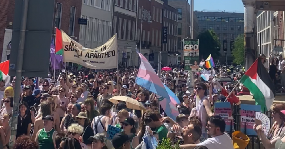 image shows Trans and Intersex Pride march 2025