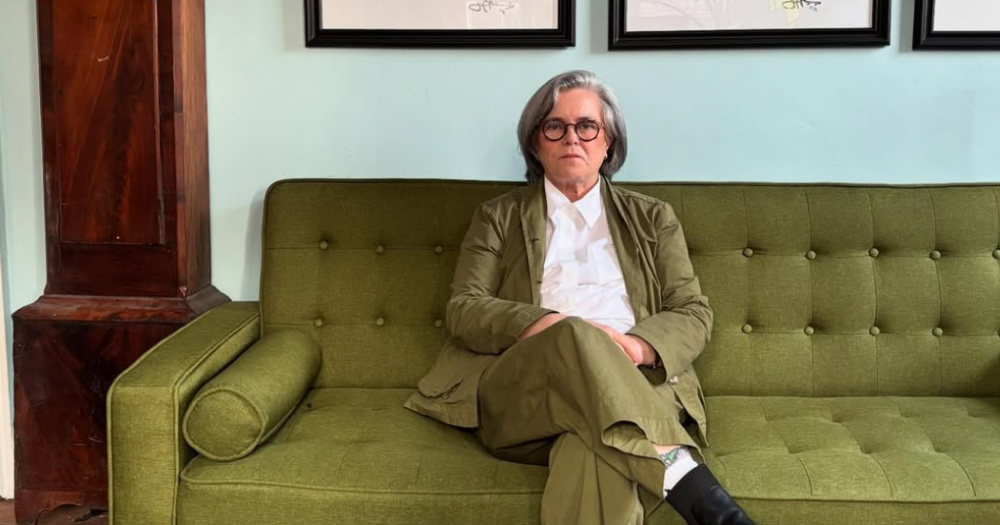 Rosie O'Donnell poses for a photo.