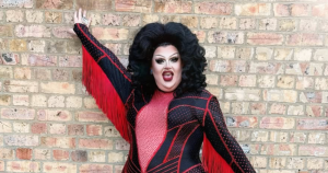 Image shows Pixie Polite, best known for her appearance on Season Four of RuPaul’s Drag Race UK, who has spoken out following a shocking homophobic attack.
