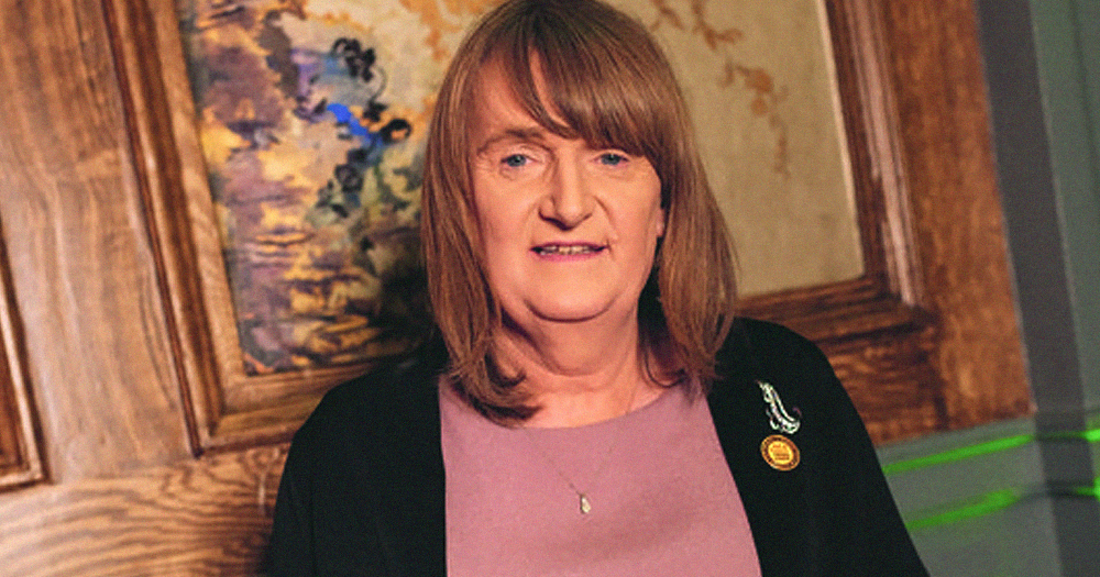 This article is about the need for social change after Gender Recognition in an article in GCN. In the photo, activist Sara R Phillips holding a GALA award.