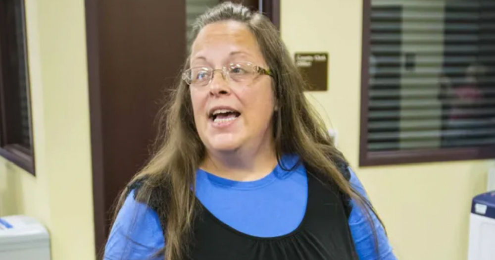 Former Kentucky county clerk Kim Davis, who is asking the Supreme Court to reverse the same-sex marriage ruling.