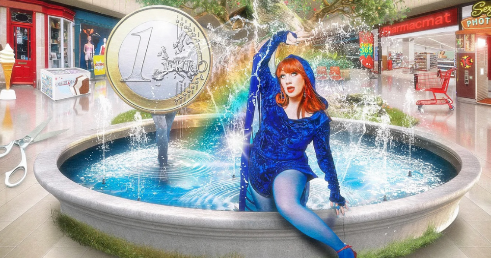 Irish singer-songwriter CMAT, otherwise known as Ciara Mary-Alice Thompson, Image of CMAT's newest album, Euro-Country.