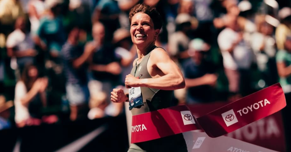 Nikki Hiltz at the 2025 USA Track and Field National Championships.