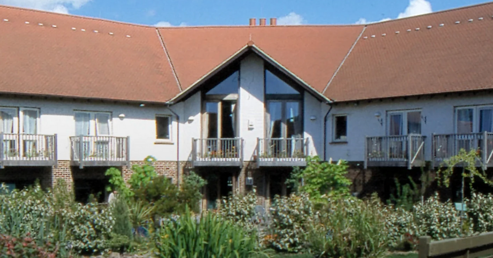 The outside grounds of Sussex Beacon, the UK's first LGBTQ+ hospice.