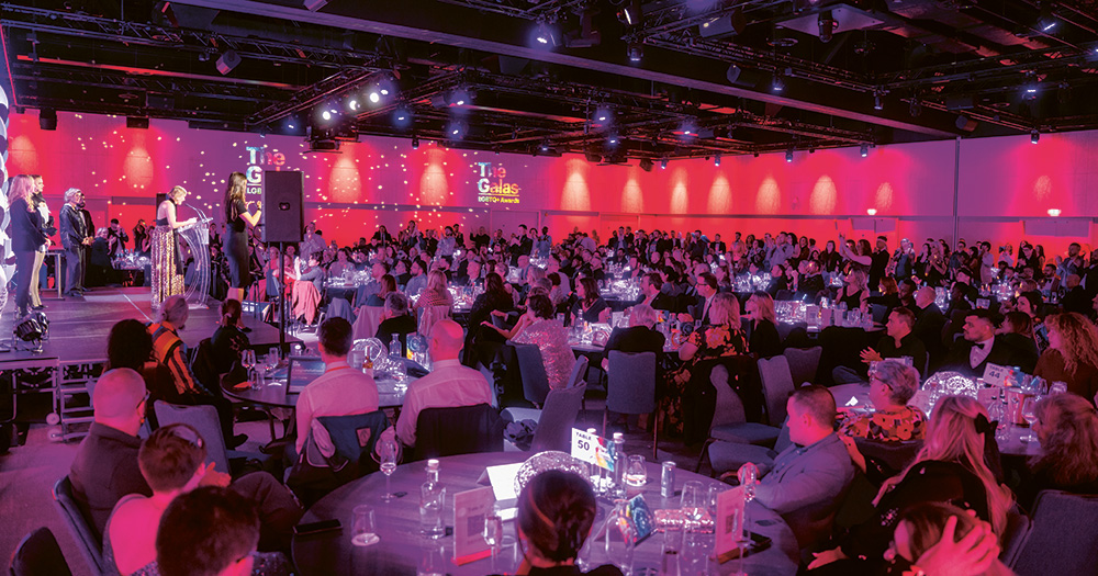 Image of GALAS ticcket holders in the convention centre at the 2024 ceremony.