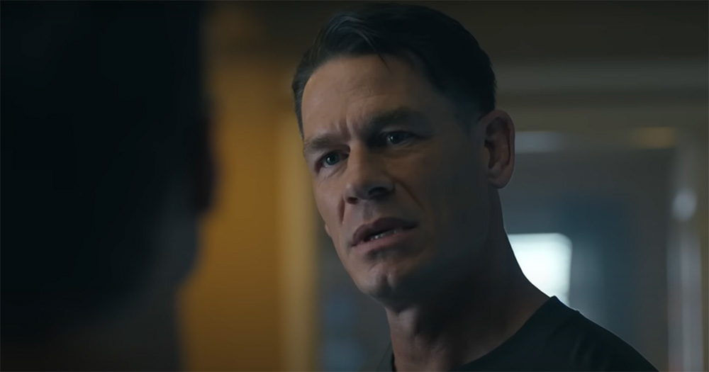 Screenshot of John Cena in Peacemaker.