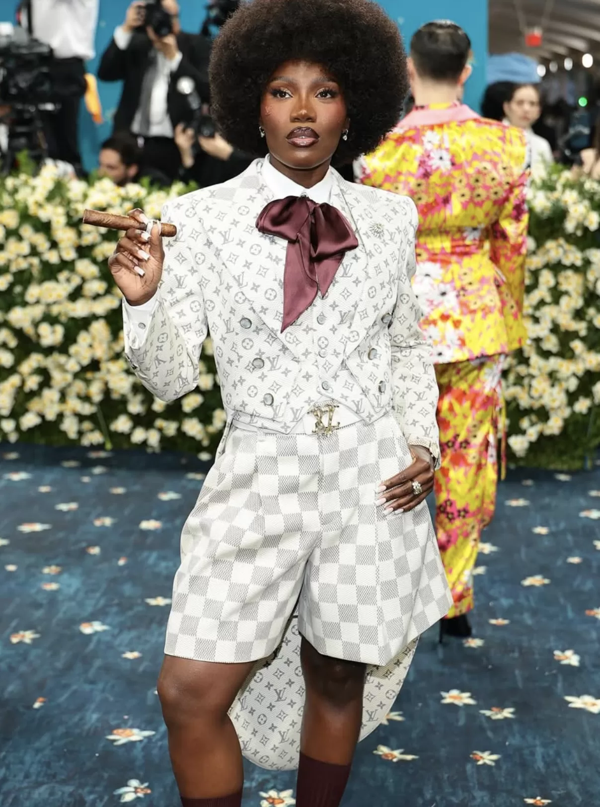 @doechii on Instagram Doechii at the 2025 Met Gala dressed according to the theme 'Superfine: Tailoring Black Style"