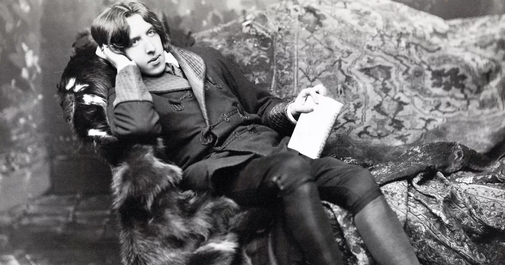Irish writer Oscar Wilde, who has been reissued his library card