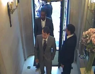 The culprits of the heist, captured by CCTV.