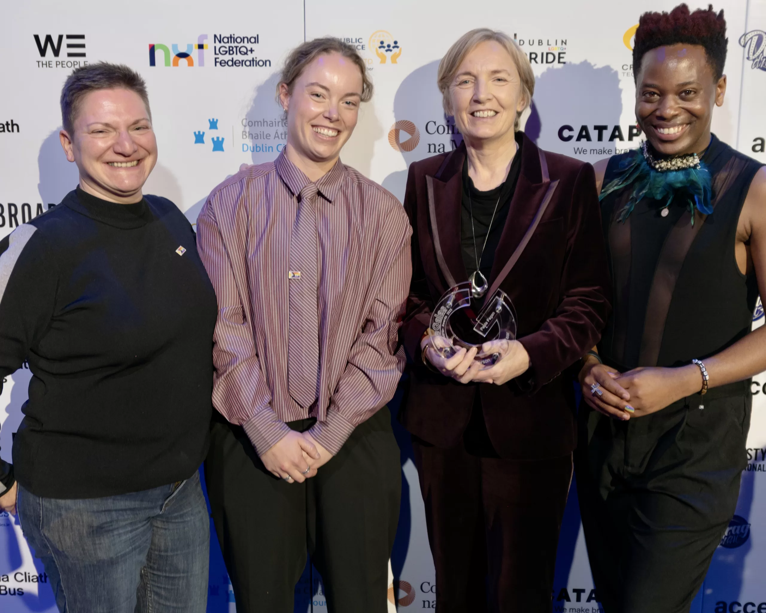 Person of the Year Paula Fagan with representatives from EY at The GALAS 2025