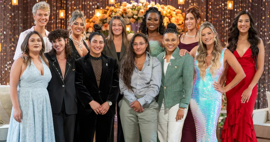 A group photo of the Season 2 cast of The Ultimatum: Queer Love.