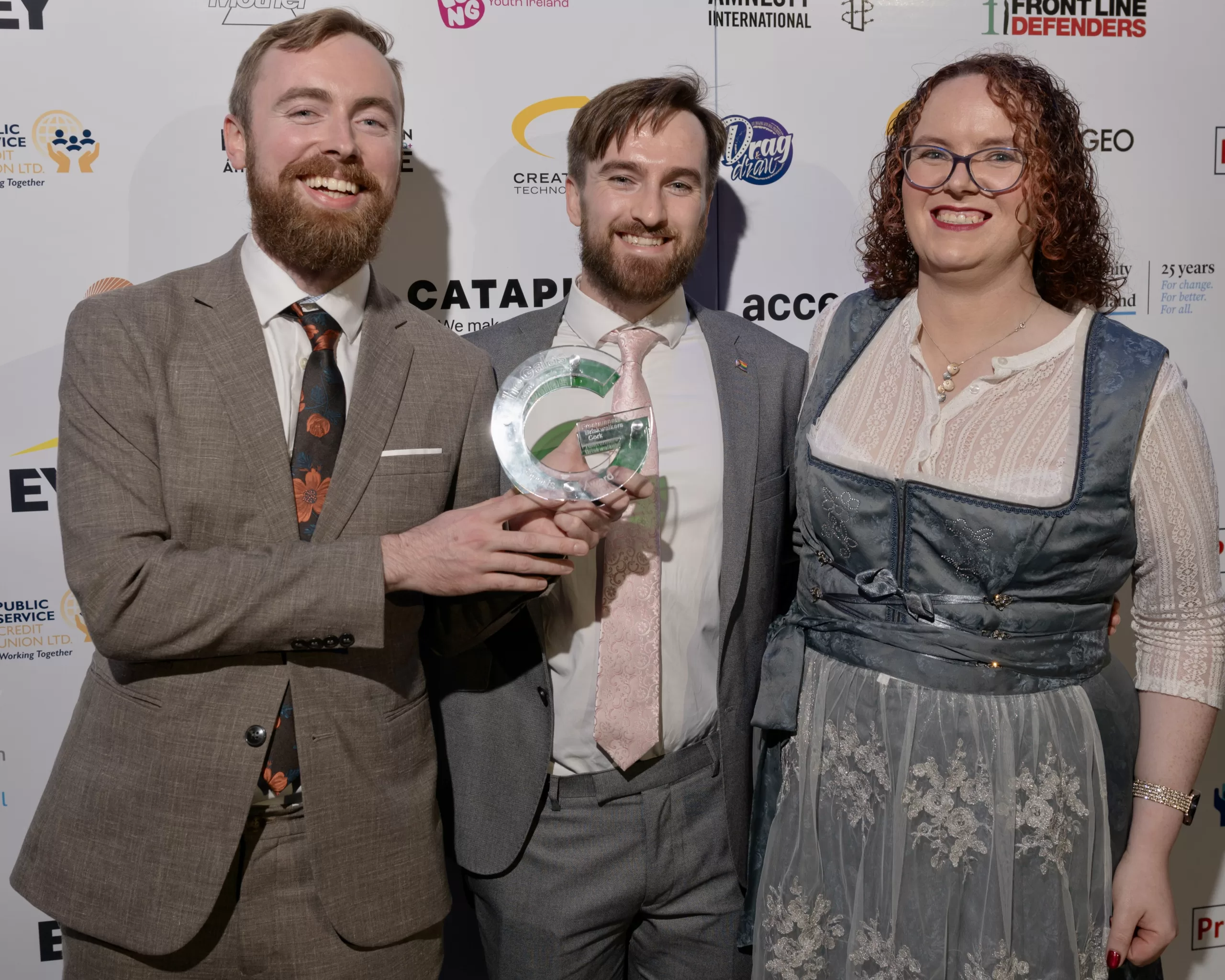 Sports award winners Frontrunners & Briskwalkers Cork with sponsor Sky at The GALAS 2025