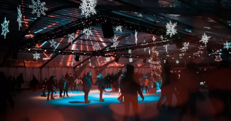An ice-skating rink.