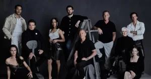 The cast of Wake Up Dead Man