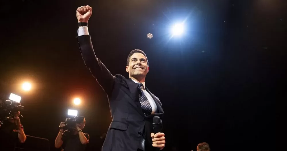 Image shows Rob Jetten, the newly elected Prime Minister of the Netherlands