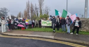 Activists Transgress the NGS protest outside of the National Gender Service