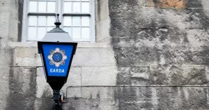 The exterior of a Garda station. This photo accompanies an article about a cross-border investigation by Gardaí and the PSNI.